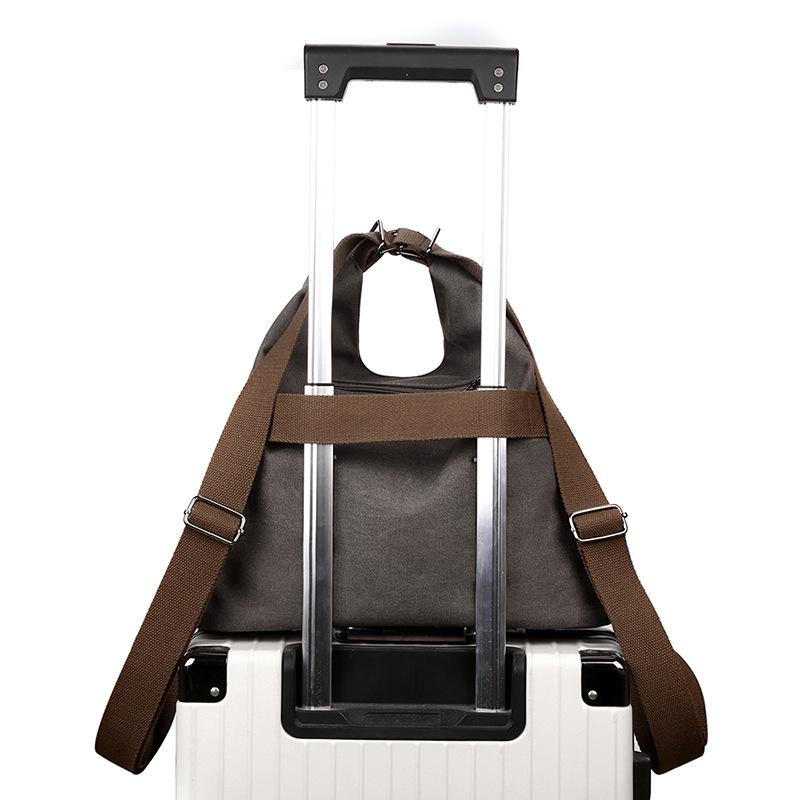 2025 Stylish Large-Capacity Korean Canvas Backpack: Versatile One-Shoulder Women’s Bag with Handles and Straps