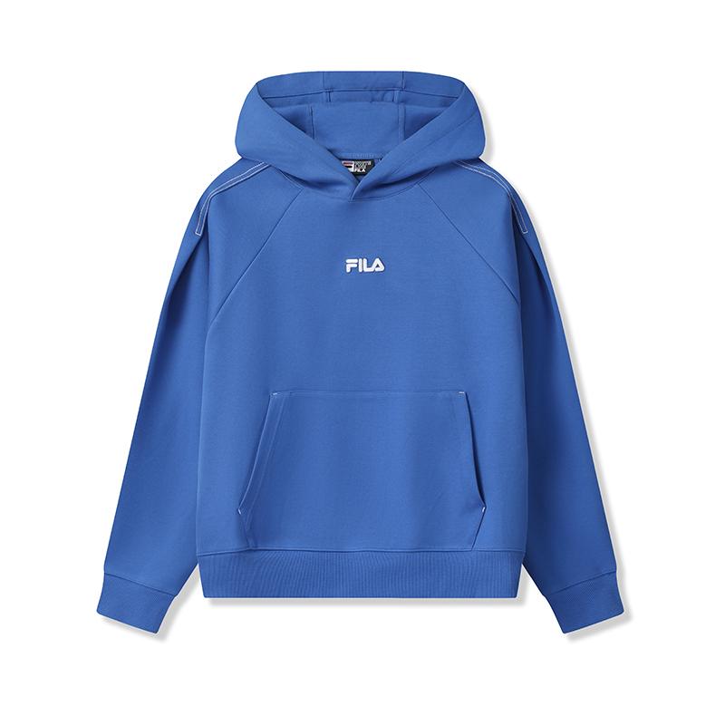 Fila Original Hooded Pullover Loose Knit Long Sleeve Sweatshirt Unisex Sweatshirt F51U549205F-BU