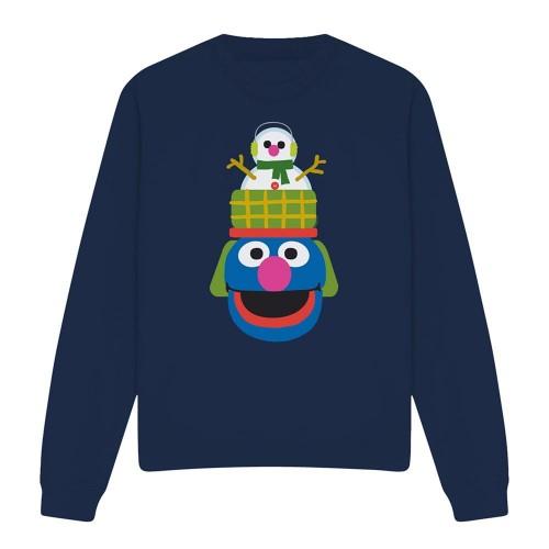 Sesame Street Unisex Adult Grover Nutcracker Christmas Sweatshirt