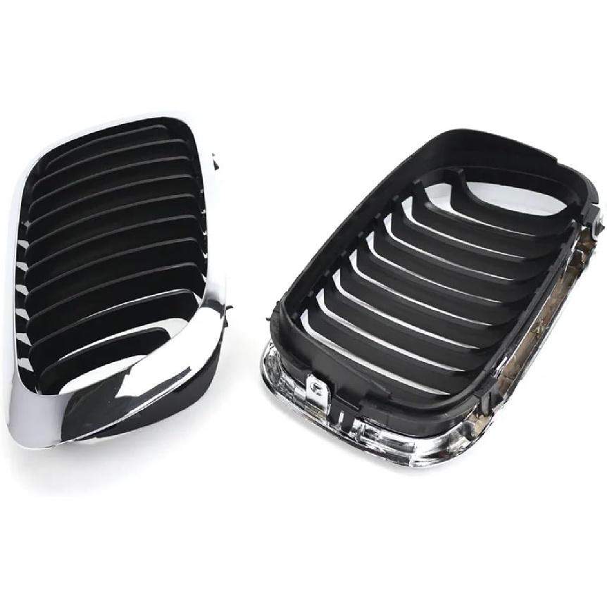 Front Bumper Kidney Grill Compatible with BMW 3 Series 1999-2002 E46 M3 323 I/is 325Ci 328 I/is/Ci 330Ci 2 Doors Grilles