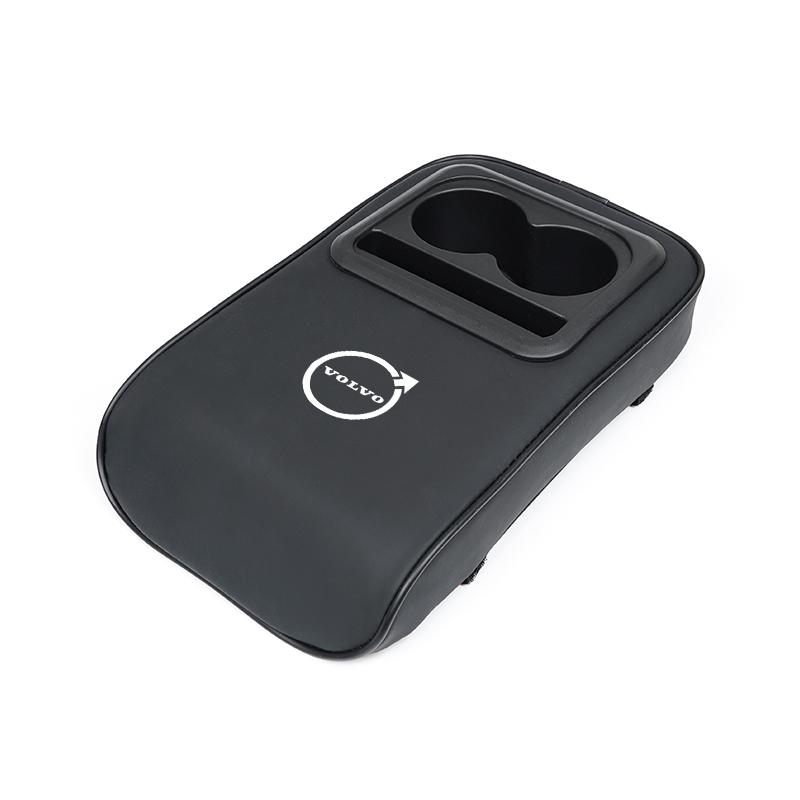 

Автомобільний підлокітник, скринька для зберігання, накладка зі шкіри, еластична губка, захисна подушка центрального підлокітника авто, тримач для напоїв для Volvo XC60 S60 V40 V50