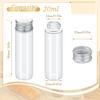 Tiny Jars with Aluminum Screw Lids 15ml Small Glass Bottles Clear Mini Vials Metal Caps Top Sample Message Bottle Jewelry Beads