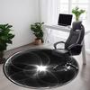 1 st Abstract Rond_Ontwerp Stoel Tapijt voor Kantoor, Rond Antislip Duurzaam Groot Formaat Kantoor Tapijt, Geschikt voor Kantoor