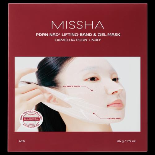 Missha Pdrn Nad Lifting Band Gel Mask 4pcs