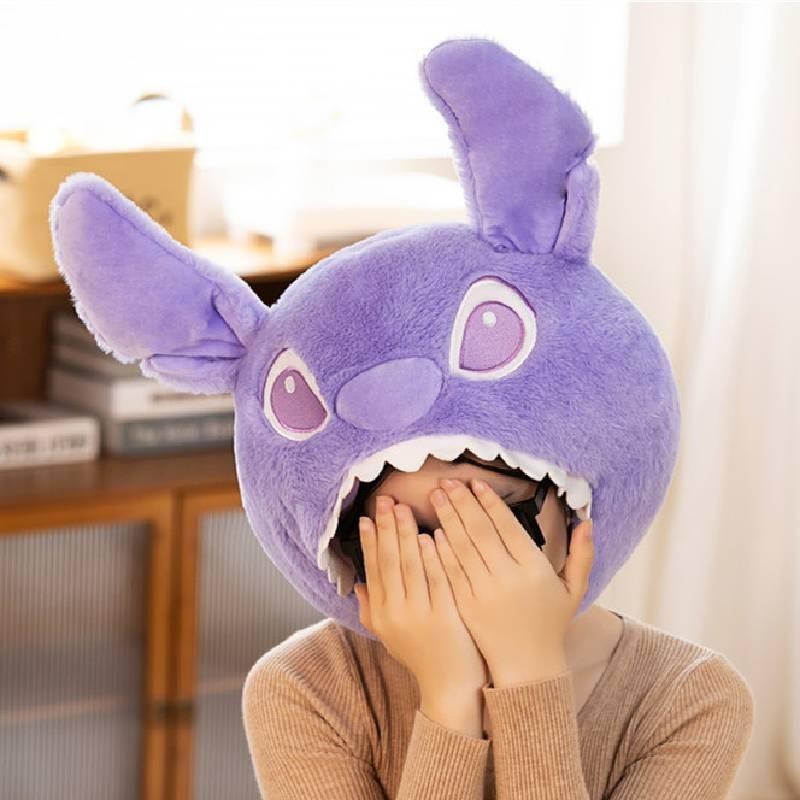 Purple Cone Shape Plush Hat Funny Winter Birthday Gift For Women Kids Photo Prop