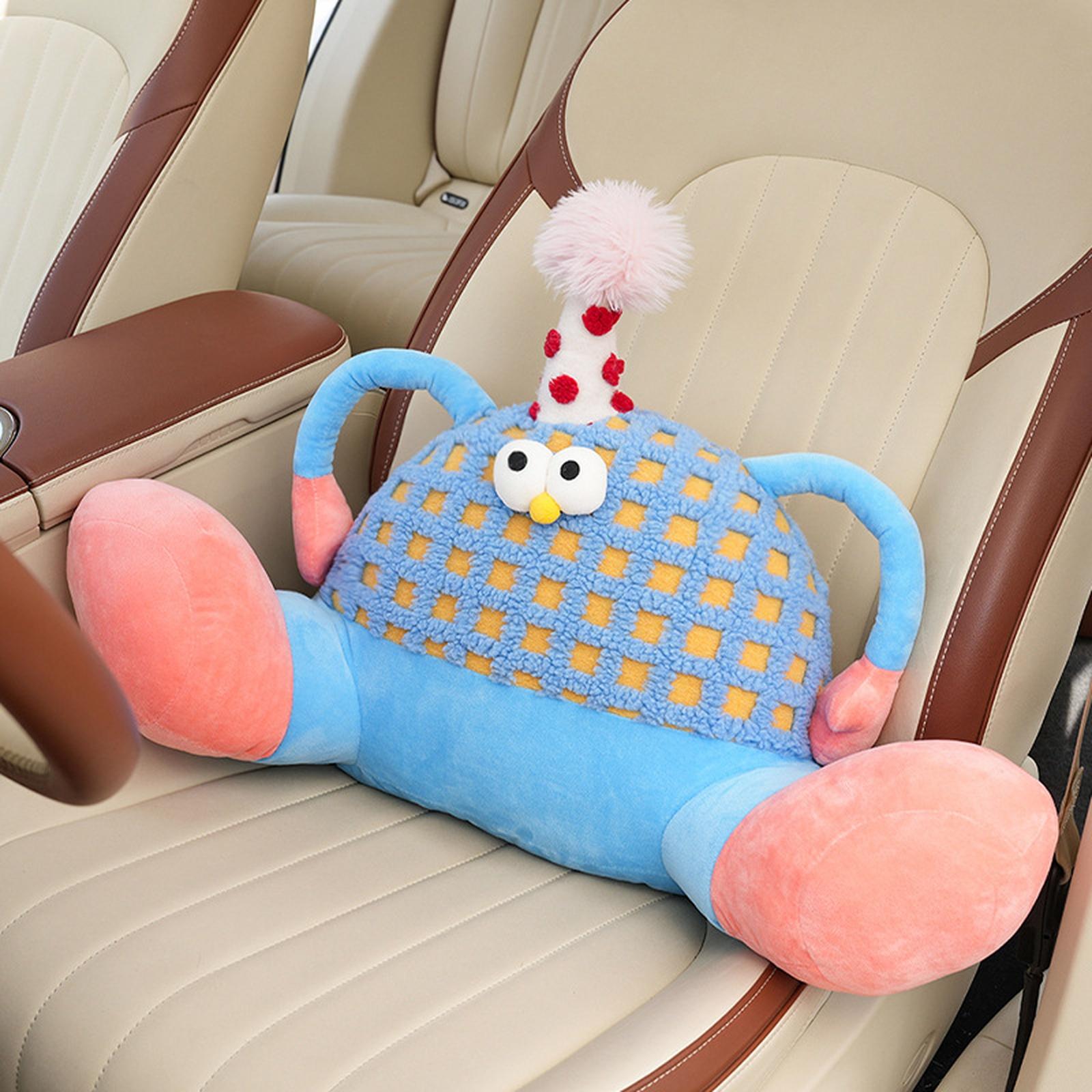 

Поясничная подушка для автомобиля Подголовник для автомобиля Мультяшная Подушка для автомобиля Полосатая Плюшевая игрушка Подушка для шеи автомобиля Подушка для спины Чехол для автомобильного сиденья One Size