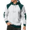 Men's Colorblock Sweatshirt Hoodie Men's Sports Large Size Casual Sweatshirt