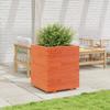 VidaXL Planter Wax Brown 60x60x72.5 Cm Solid Pine Wood, Outdoor Planter, Flower Box, Tomato Planter, 3282581