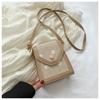 Women Straw Woven Small Square Crossbody Shoulder Phone Bag For Daily Use