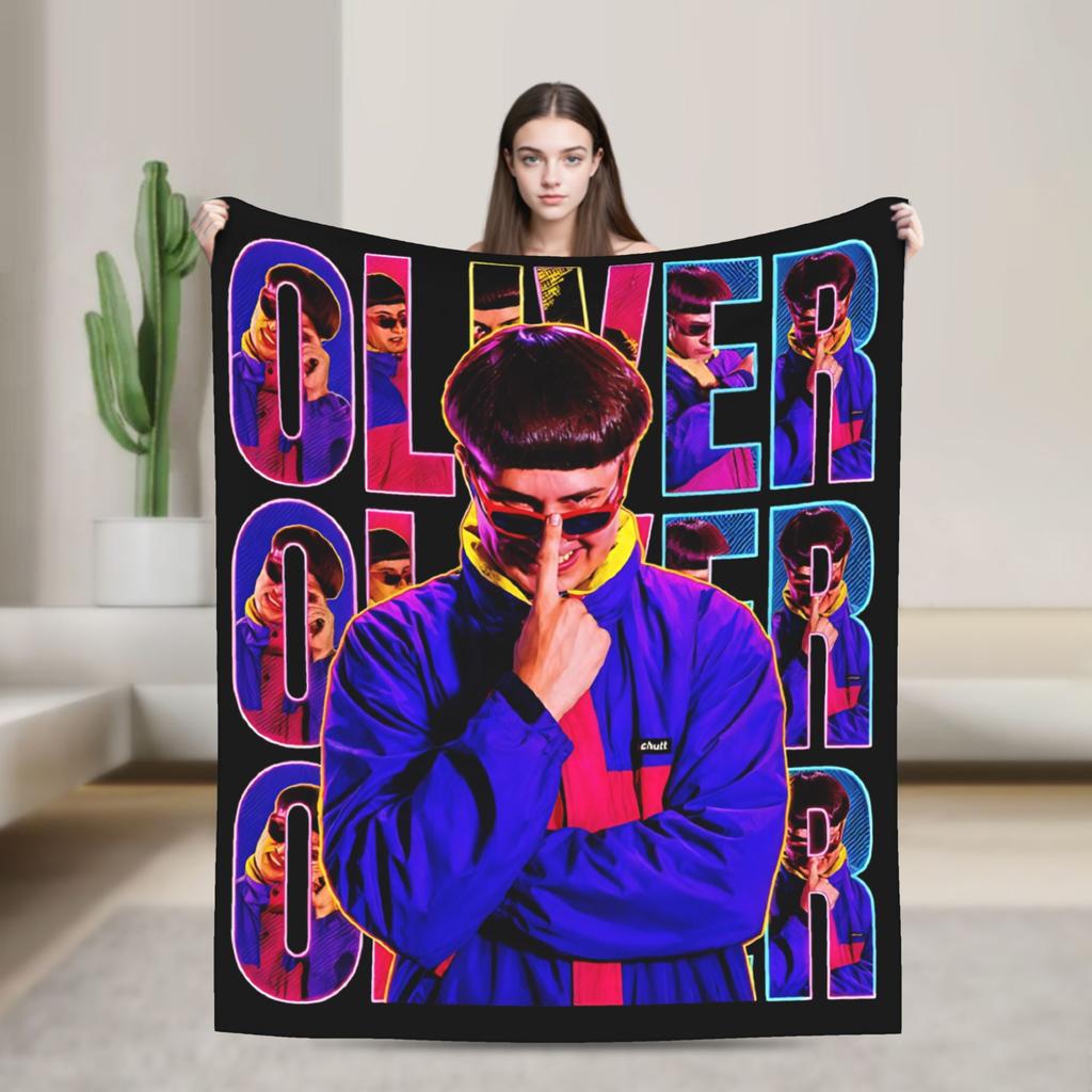 In loving memory OT Oliver Tree Blanket Flannel Funny Warm Throw Blanket for Bedspread Spring/Autumn