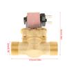 DC12V Normally Closed Solenoid for Valve Water Control Electric Pulse Solenoid for Valve for Solar Water Heater 1/2" Mal