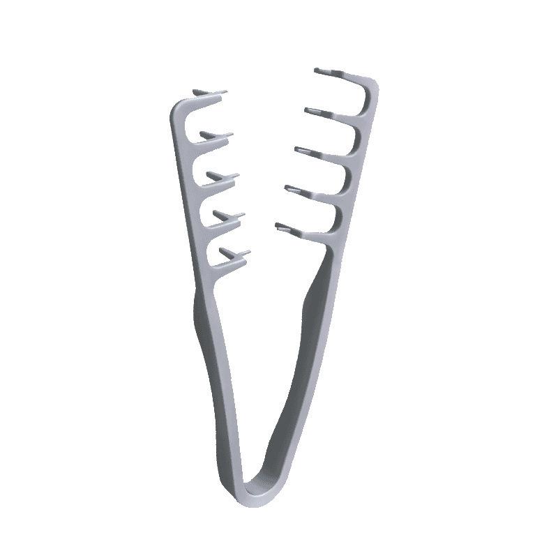 

Zigzag Fluffy Hair Comb, Professional Salon Styling Comb for Instant Volume Hairstyles белый
