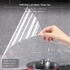 2Pack Kitchen OilProof Static Cling Transparent Wall Protector, Heat Resistant Transparent45*300cm