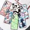 Cartoon Animals Cute Phone Case For Xiaomi Redmi Note 15 14 13 12 12S 11E 11 11S Pro Plus 4G 5G Black Soft TPU