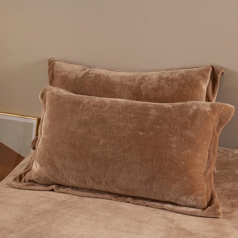 

1/2 шт. утолщенная мягкая фланелевая наволочка 48x74 см зимние теплые наволочки плюс бархатный чехол для подушки для домашнего декора 1Pcs