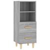 817415 vidaXL Buffet Sonoma Grey 34.5x34x90 Cm Engineered Wood