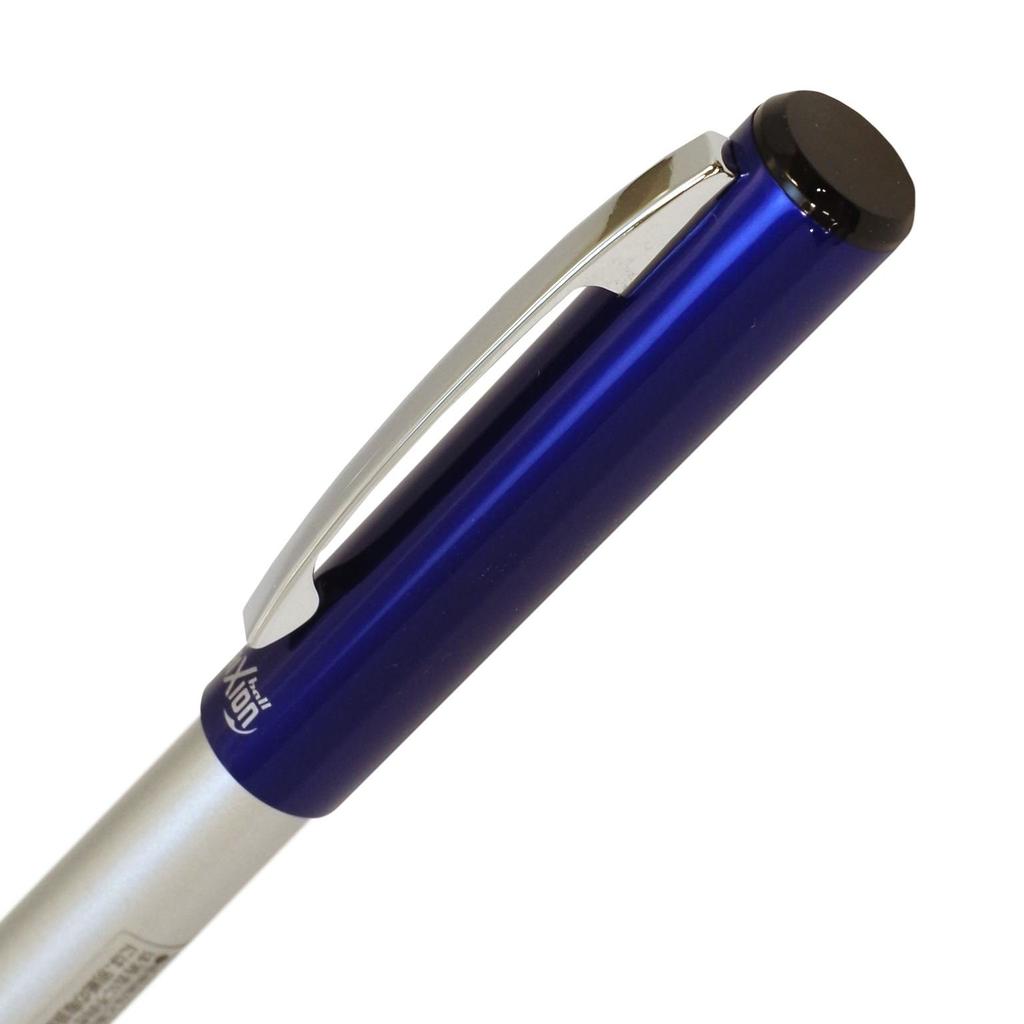 FriXion Ballpoint Aluminum Black Ink Pen, Cap, 0.5mm, (Blue), LFBN-150EF-L