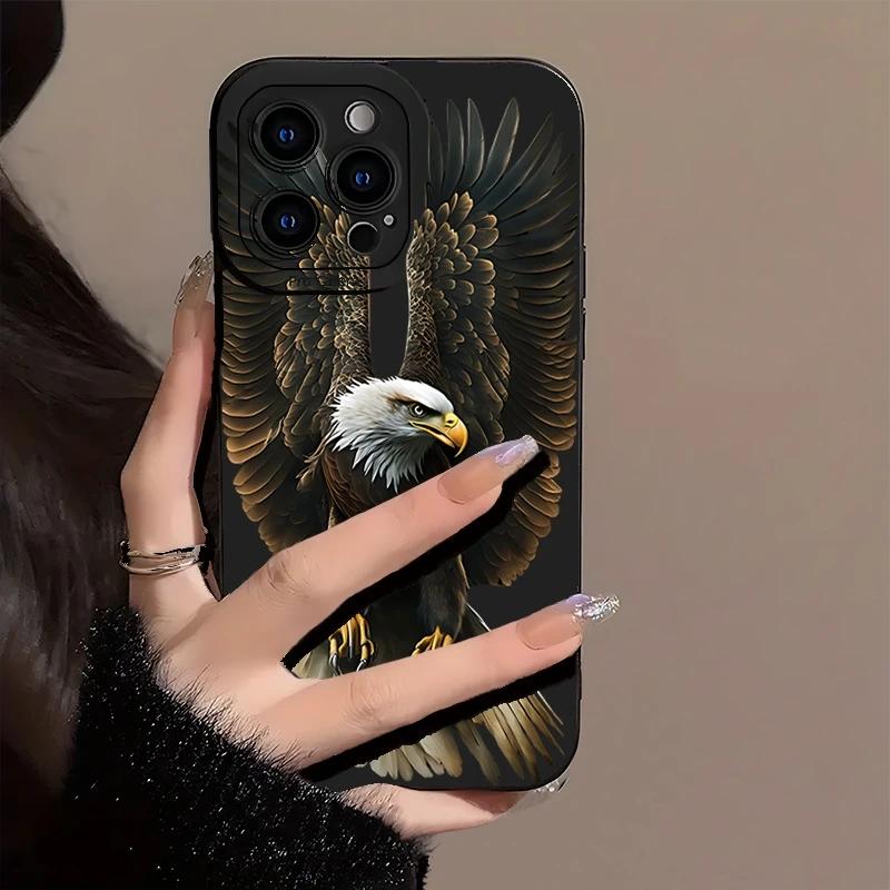 Majestic Bald Eagle in Flight Realistic Art Phone Case for iPhone 17 16 15 14 13 12 11 Series Pro Max Plus