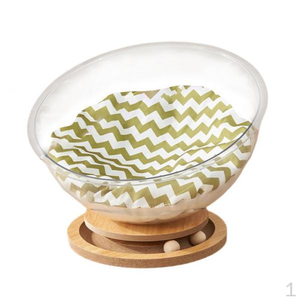 

Кровать для кошек в форме космической капсулы, гнездо, устойчивая, для всех, прозрачная, удобная в обращении мебель Round Base