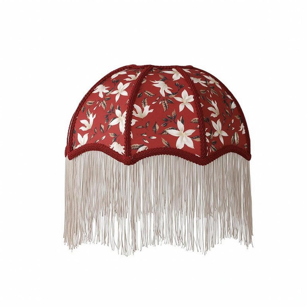 Lampshade with Fringe Retro Table Lamp Shade Vintage