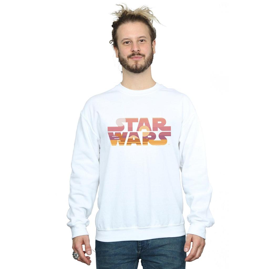 STAR WARS Mens Tatooine Suns Logo Sweatshirt