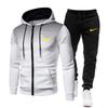 Men's Suit Sportswear Casual Zipper Hooded Sweater + Sweatpants Autumn and Winter Men's Casual Sports Suit
