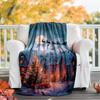 Christmas Santa Claus Theme Printed Blanket - Perfect for Couch, Bed, Travel & Outdoor Use | Machine Washable, Cozy & Durable.