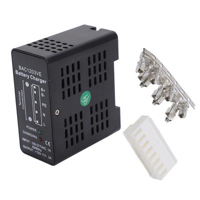 BAC1203VE Mini Battery Charger with LED Indicator Aluminum Alloy Automatic Float Charging Device AC100‑277V