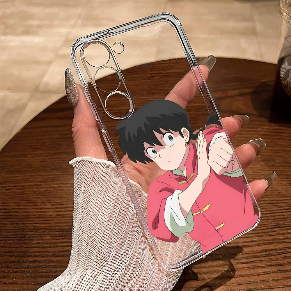 A-Akane Tendo R-RanmaS Saotome For CoupleS Anime Phone Case For SamsungA10 A12 A31 A40 A70 Transparent Cover Case Samsung a21s