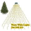 Led Christmas Tree Lights New Year's Garland String for Patio Garden 1.5M/2M/3M Waterfall Light Christmas Decoration 2025 7