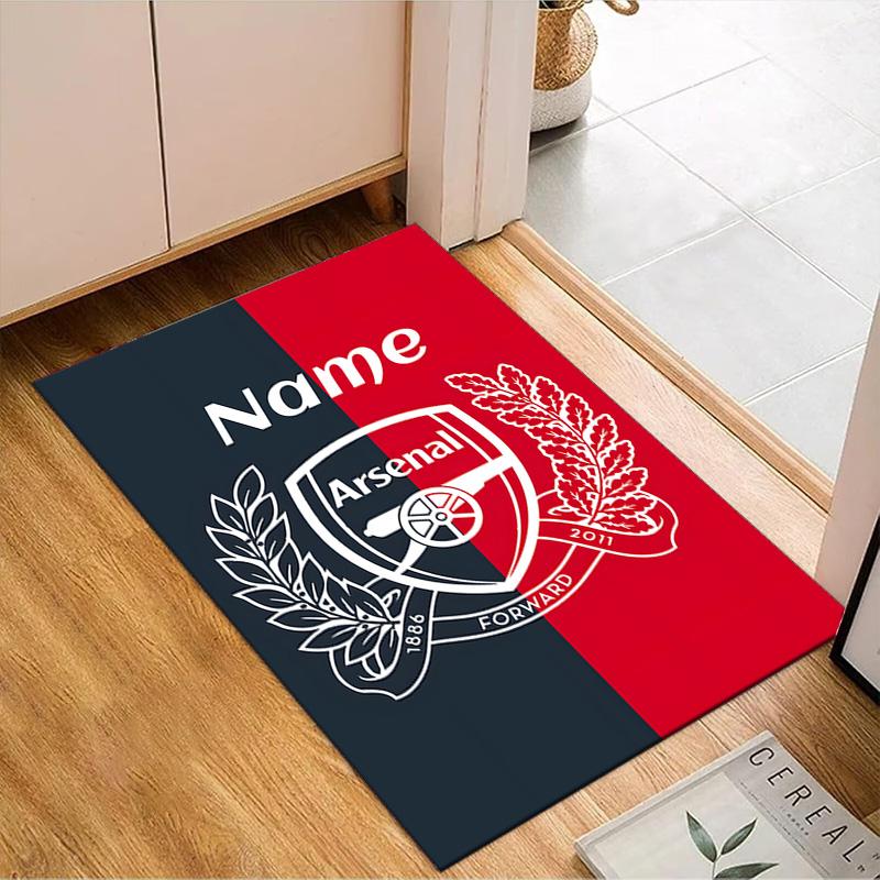 Custom Name Nassr FC Crest Rug Game Carpet, Floor Mat for Bedroom Living Room Entryway Rug, Home Decor Idea Gift for Christmas birthday