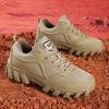 Outdoor Hiking Shoes for Men Retro Style Sneakers Non Slip Man Lace Up Treking Footwear Leisure Walk Trainers Comfy Casual Shoes