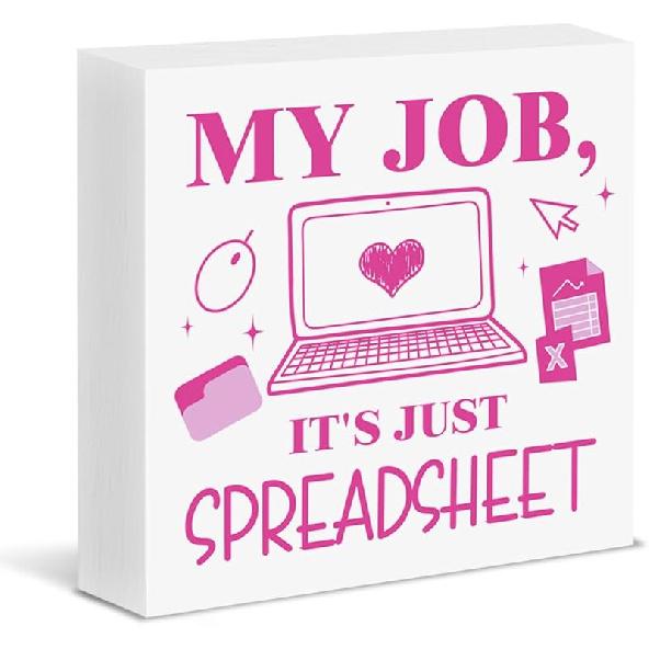 Funny Office Decor Dumpster Firefighter Wood Block Box Sign Office Desk Shelf Decor, Funny Coworker Boss Gifts