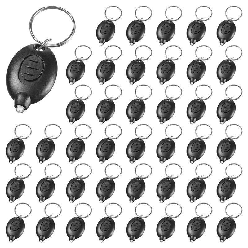 ABWR-Mini Keychain LED Flashlight Badge Keychain Lights LED Nurse Keychain Light Badge Reel With White Flashlight чёрный