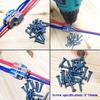 Lever 8pcs Spring Lever Connectors with Fixing CTRICALVER Cable Fast Wire Shiny Terminals Connectors, Screws, Connectors, 2-in/4-out Connectors,