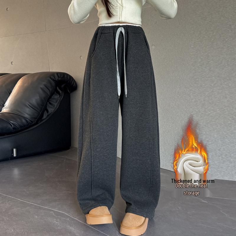 Girls' 2025 Fleece Scimitar Pants: Stylish and Casual Autumn/Winter Sweatpants for Big Kids