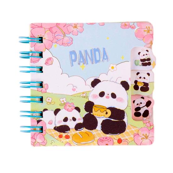 Cartoon Animal Pocket Notebook Wire Bound Memo Notepad 3D Dinosaur Rabbit Panda Mini Spiral Notebook School Office Supplies B