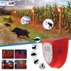 Solar Animal Repeller with Boar Howling, Gunshot Sound, Magnetic Pull-Line Induction, Timer, and Alarm Light