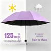12-Rib Folding Umbrella for Sun and Rain Protection