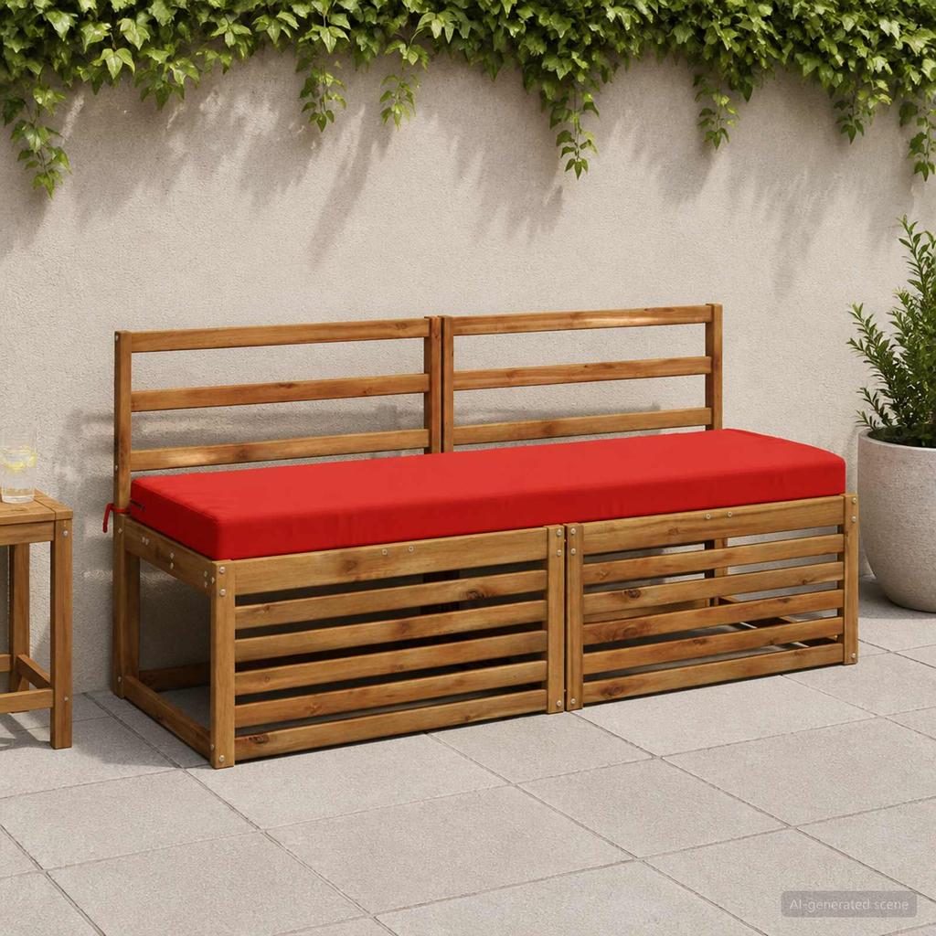 2 piece bench cushion set SOEST 2 pcs 100percent polyester red