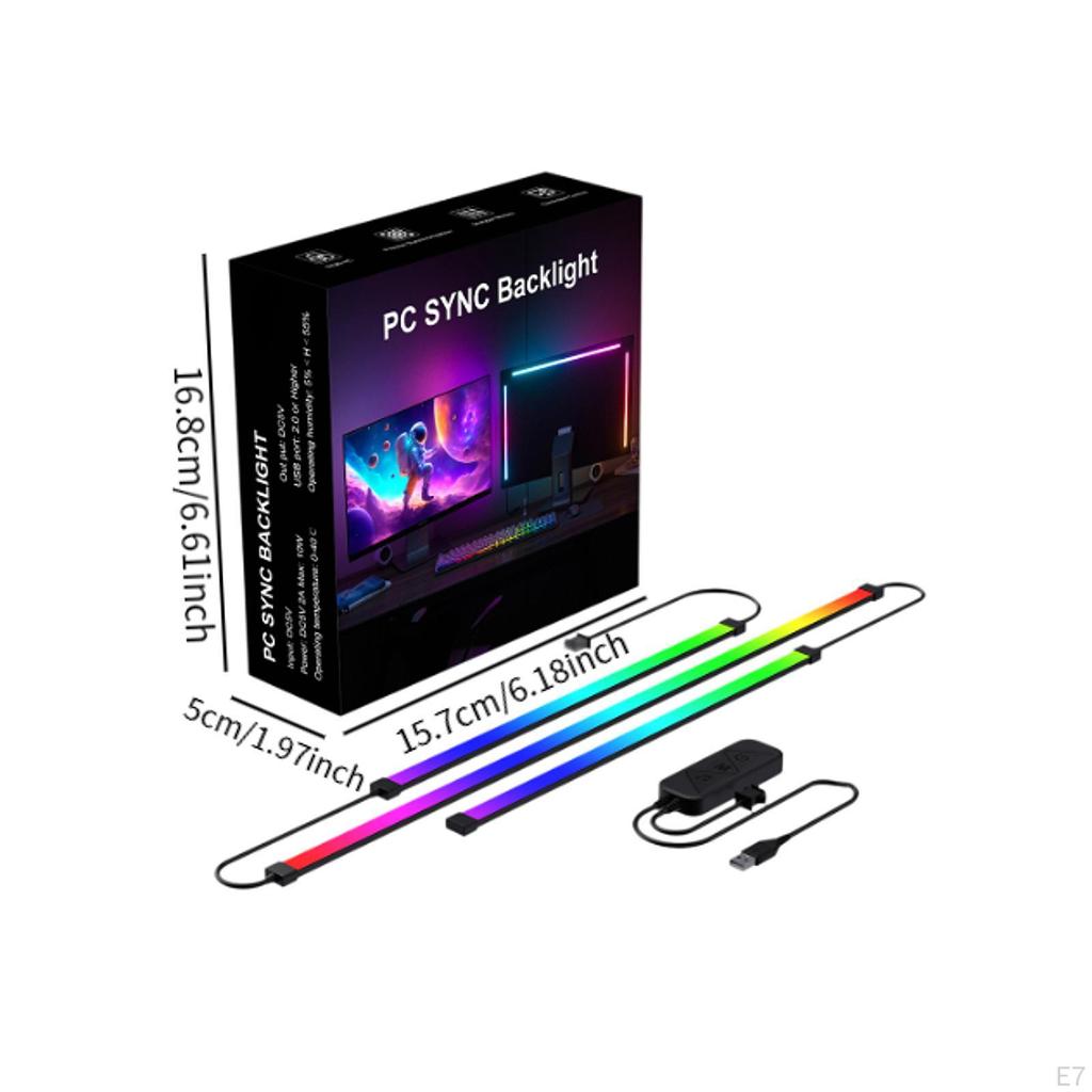 RGB Led Bar Schreibtisch Dekoration USB Powered Musik TV Lichter Hintergrundbeleuchtung Zimmer Zubehör für Spiel