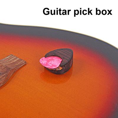 Guitar Picks Wood Box Moisture-proof Fine Workmanship Musical Instrument Accessory Guitar Pick Plectrum