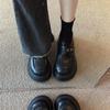Thick Soled British Style Leather Shoes for Women  2026 Spring and Autumn New Big Toe Loafers
