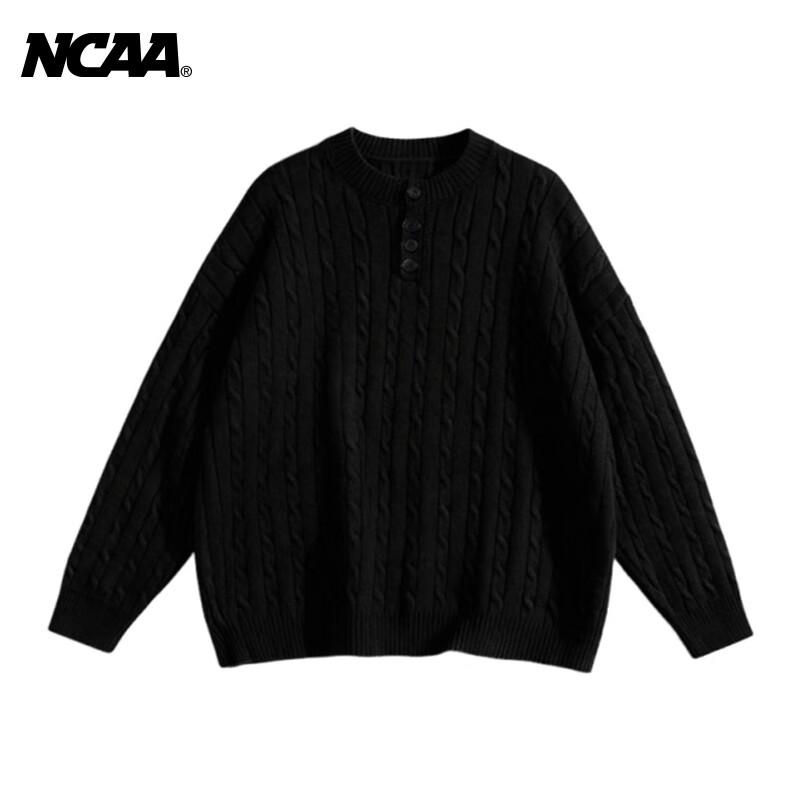 

NCAA Men s Cable Knit Round Neck Sweater XL