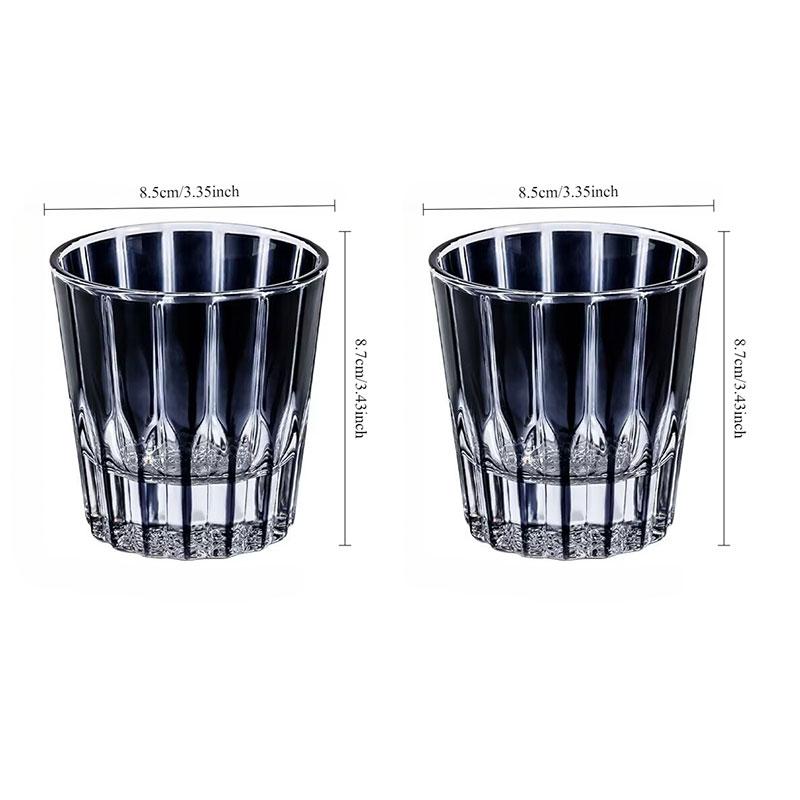 200ml Luxury Carved Whiskey Glass Exquisite Drinking Glasses Creative Cocktail Glass Multi Colored Wine Glass Bar New Year Gifts