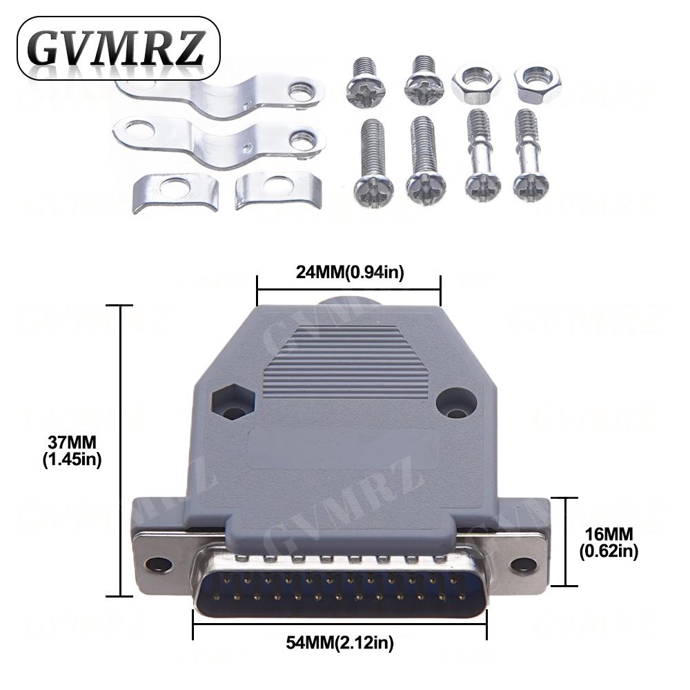 2Set DB9 Adapter Connector Core DB15 DB25 DB37 RS232 Serial COM Plug Connectors Hole/Pin Female Male Port Socket D Sub DP9