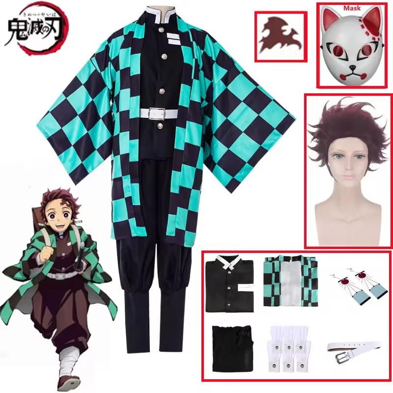 Anime Tanjiro Kamado Cosplay Demon Slayers