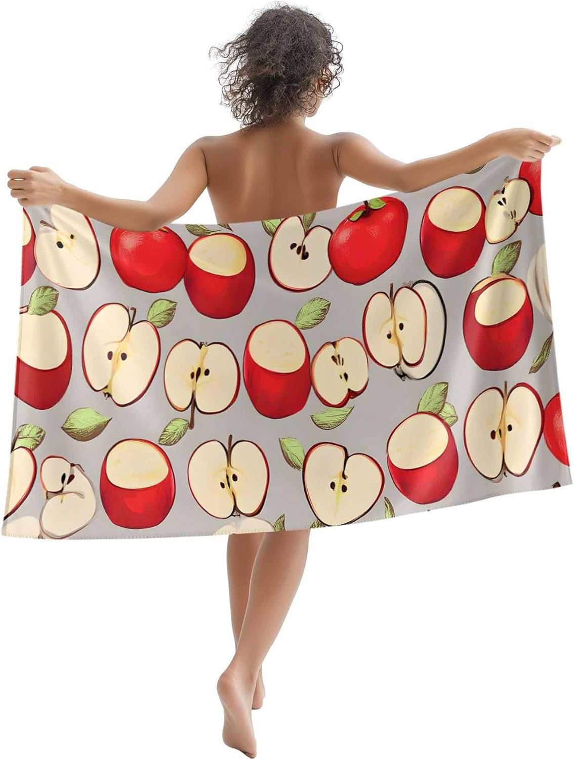 

Fruit Microfiber Beach Towel Oversized,Cute Strawberry Pink Swimming Pool Towels for Adult,Absorbent Sand Free Lightweight Beach W40*H60(CM)