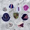 Exquisite Shield Toothbrush Embroidery Patch: No-Sew, Self-Adhesive, Decorative Sticker Sleeve