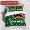 3pcs Duvet Cover Set (1*Duvet Cover + 2*Pillowcase, Without Core), Custom Name Alpha Kappa Alpha Pattern Bedding Set, Home Bedroom Decor Gift